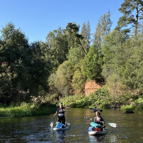 На сапбордах по реке Оредеж в мини-группе со съёмкой