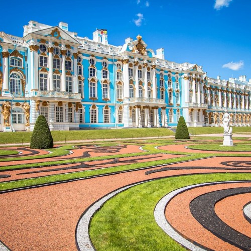 Екатерининский и Александровский дворцы в Пушкине (из Петербурга)