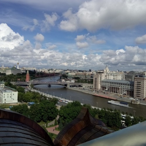 Москва с высоты колокольни храма Христа Спасителя