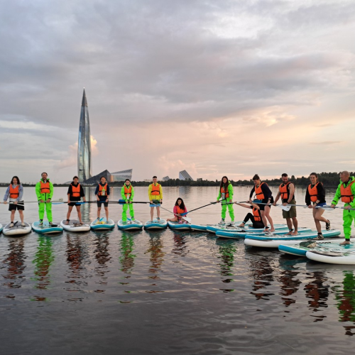 Сап-прогулка по озеру Лахтинский Разлив