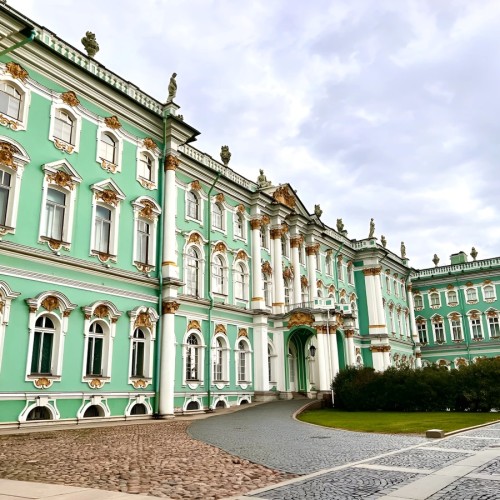 Санкт-Петербург из окна автобуса