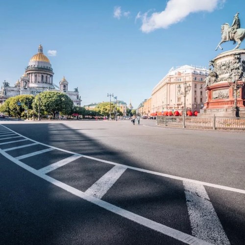 Санкт-Петербург из окна автобуса