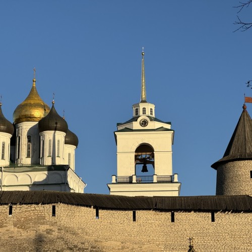 Прогулка по Пскову на закате дня