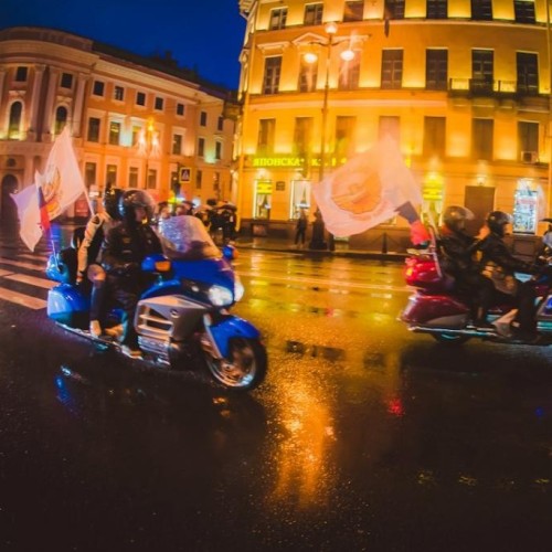 Ночной мототур — мосты и мотоциклы