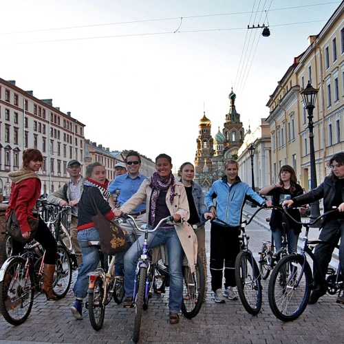 Весь Петербург за 2 часа на велосипедах