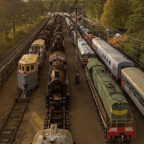 Выставка поездов в Лебяжьем