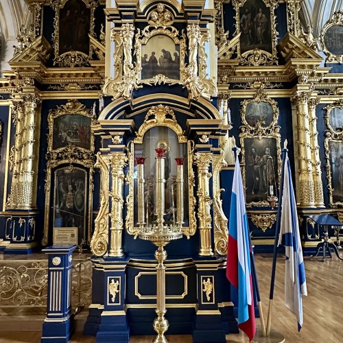 Семимостье и Николо-Богоявленский морской собор в Петербурге