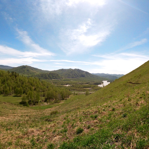 Треккинг по хребту над долиной Катуни