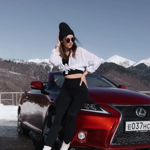 Фотопутешествие в Красную Поляну на кабриолете Lexus