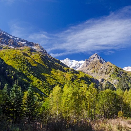 Лёгкий треккинг в горах Домбая с комфортом