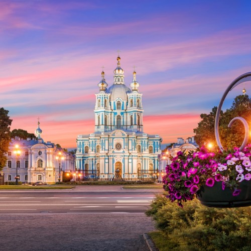 Огни вечернего Петербурга