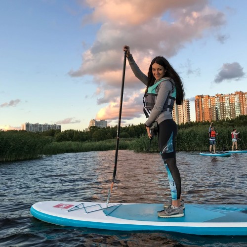 Вечерняя сап-прогулка к башне «Лахта-центра»