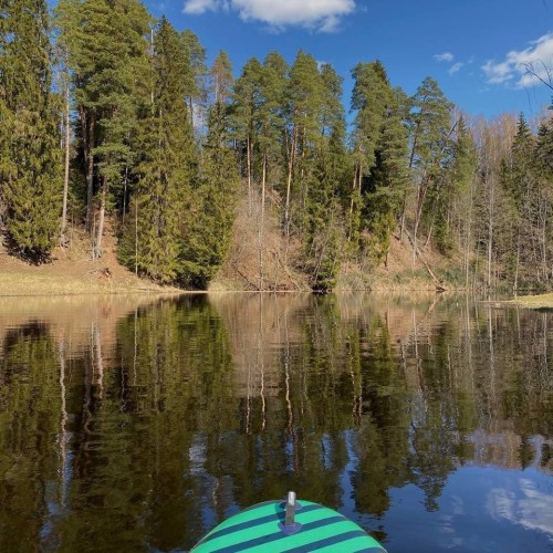 На сапбордах по реке Оредеж в мини-группе со съёмкой