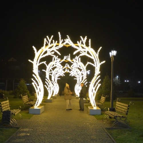 Огни ночного Горно-Алтайска