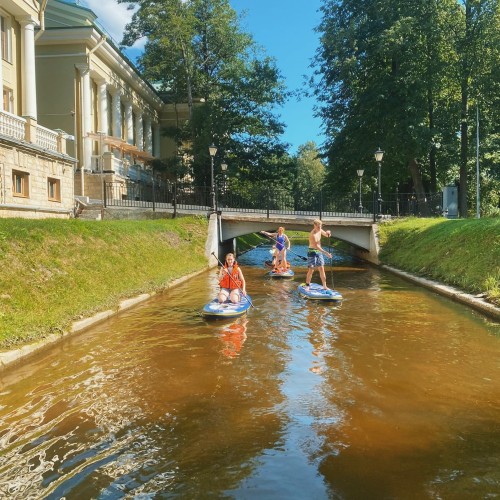 На сапах вокруг Каменного острова