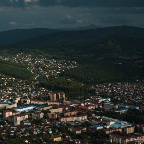 Огни вечернего Горно-Алтайска