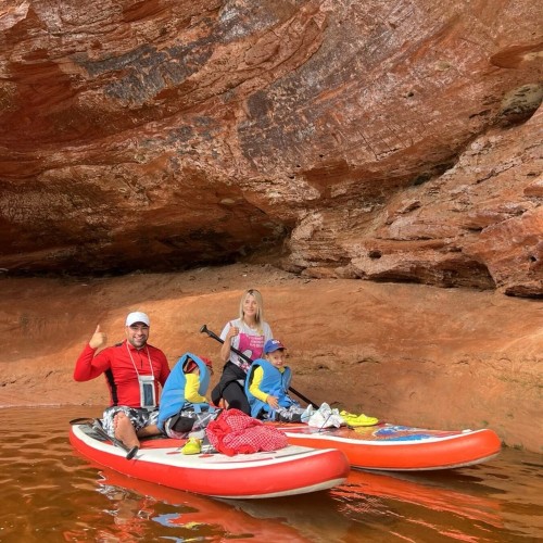 Сап-терапия среди каньонов реки Оредеж
