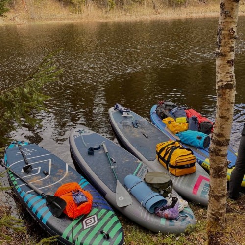 На сапбордах по реке Оредеж в мини-группе со съёмкой