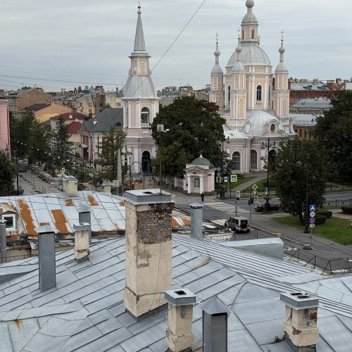 По Васильевскому с островитянином!