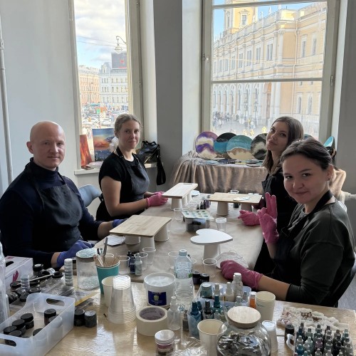 Мастер-класс по эпоксидной смоле: картина или кит своими руками