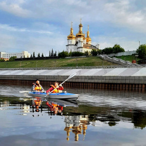Групповая прогулка по Тюмени на байдарках
