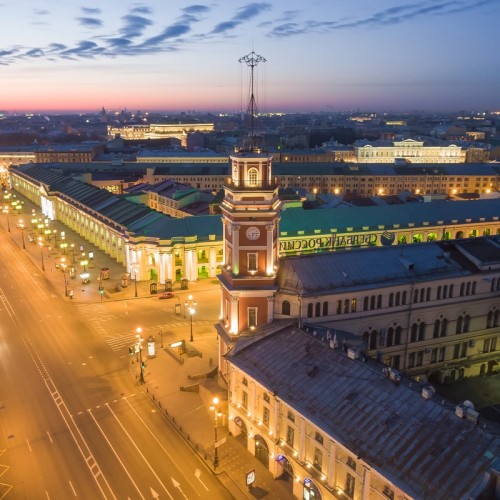 Автобусная экскурсия по ночному Петербургу + разведение мостов