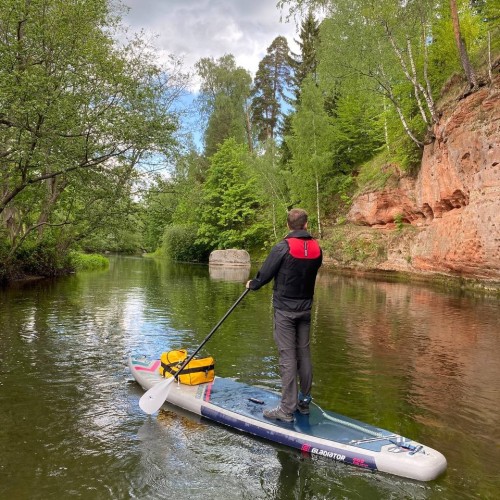 На сапбордах по реке Оредеж в мини-группе со съёмкой