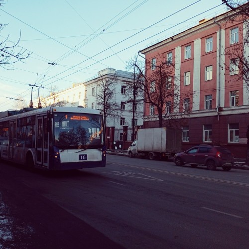 На троллейбусе по советскому Ярославлю