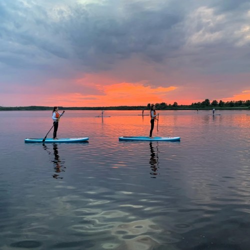 Вечерняя сап-прогулка к башне «Лахта-центра»