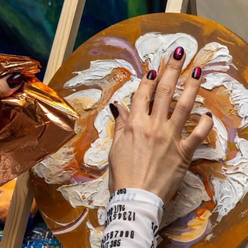 «Интерьерная картина с золотой/серебряной поталью»: мастер-класс в Петербурге