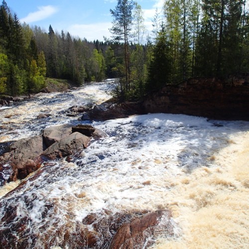 Водопады Юканкоски и река Тулемайоки: велопутешествие по Карелии