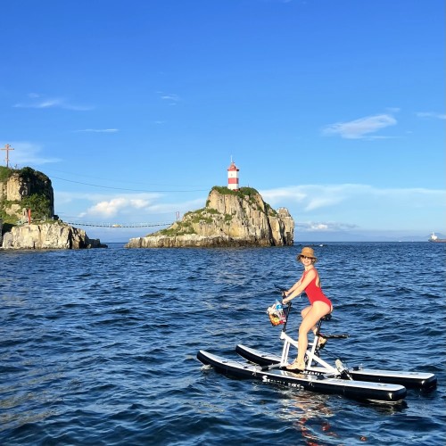 Морская прогулка на водном велосипеде в мини-группе