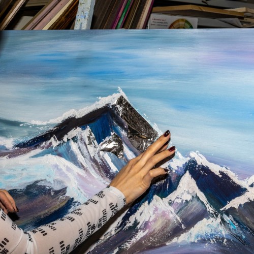 «Интерьерная картина с золотой/серебряной поталью»: мастер-класс в Петербурге