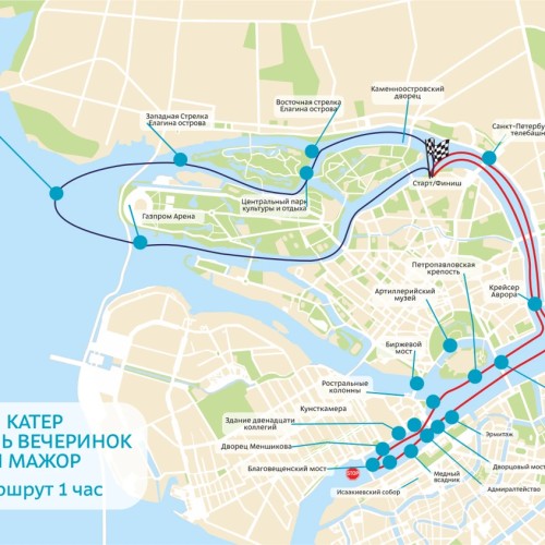 На морском катере — по просторам Невы и Финского залива