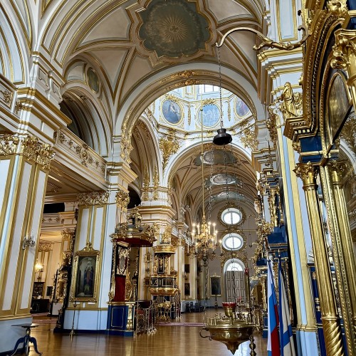 Семимостье и Николо-Богоявленский морской собор в Петербурге