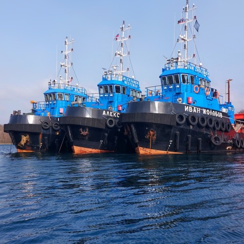 На моторной лодке — вдоль побережья острова Русский