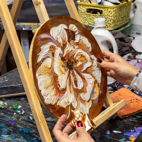 «Интерьерная картина с золотой/серебряной поталью»: мастер-класс в Петербурге