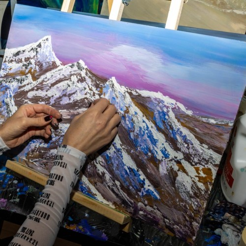 «Интерьерная картина с золотой/серебряной поталью»: мастер-класс в Петербурге