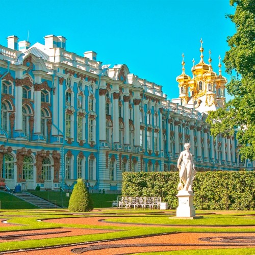Императорские резиденции: Петергоф и Царское Село (билеты включены)