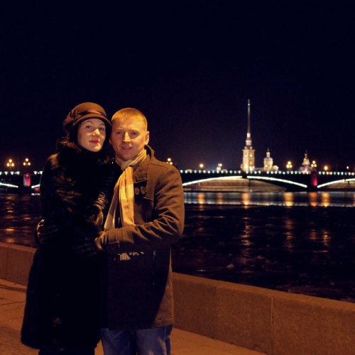 Атмосферная прогулка по ночному Петербургу