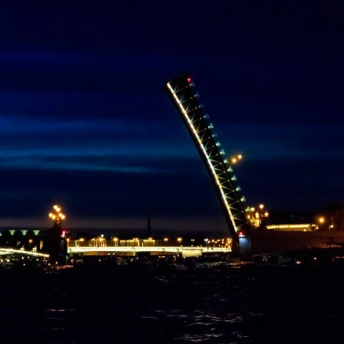 Ночной Петербург и разводные мосты