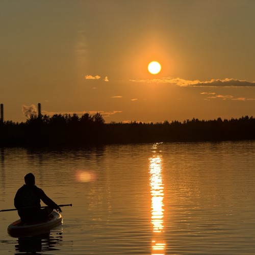 Сап-прогулка по озеру Лахтинский Разлив