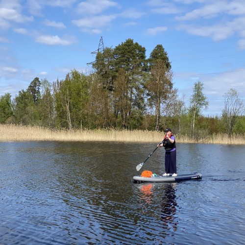 Выходные-перезагрузка на реке Луга: сплав на сапах в мини-группе (съёмка включена)