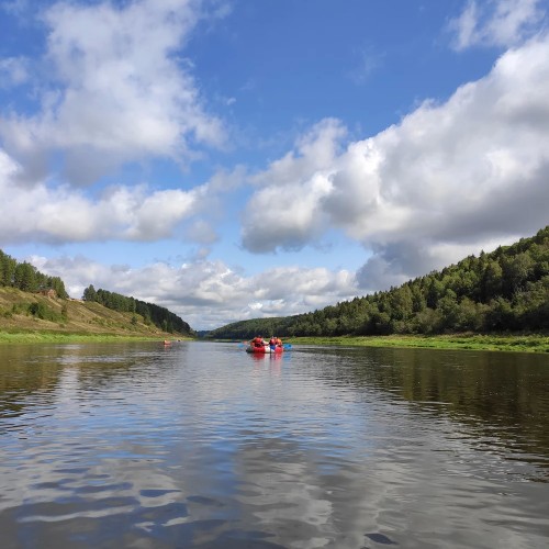 Течёт река Волга: лёгкий сплав на байдарках (всё включено)
