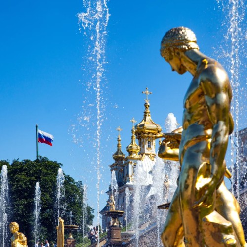 В Петергоф на скоростном судне: экскурсия по Нижнему парку и Большому дворцу