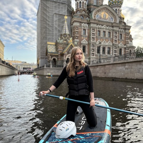 Утренний сап-сплав по центру Петербурга (в мини-группе)