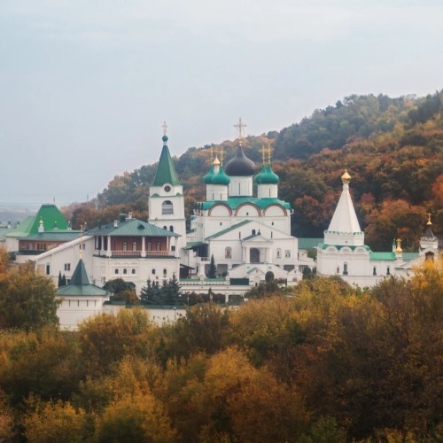 Печерский монастырь и канатная дорога в Нижнем Новгороде