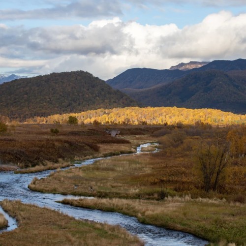 Большой поход с рюкзаками и палатками по Камчатке: вулканы, Тихий океан, термы и альпийские луга