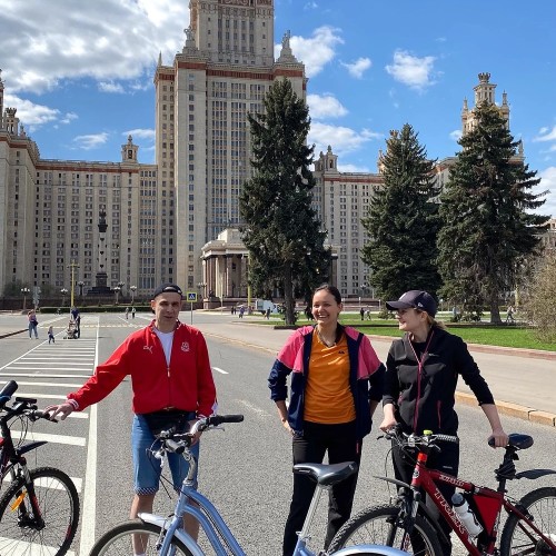 Групповая велопрогулка по киноместам Москвы