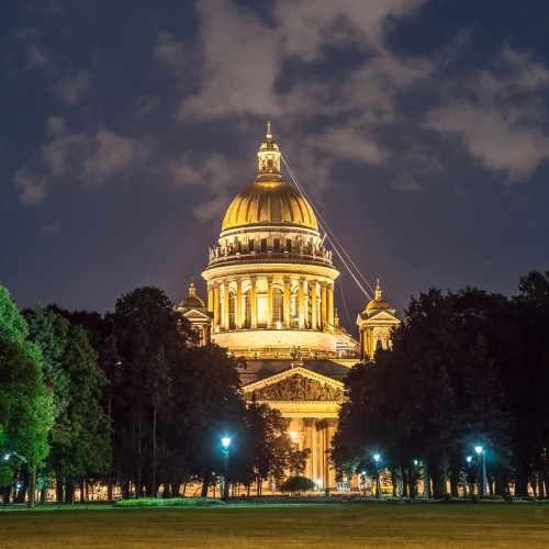Ночной Петербург: автобусная экскурсия и теплоходная прогулка